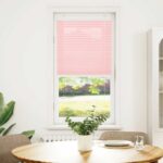 vidaXL Skladaná roleta ružová 55x150 cm šírka látky 54,4 cm polyester – Obrázok 2