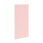 vidaXL Skladaná roleta ružová 55x150 cm šírka látky 54,4 cm polyester – Obrázok 4