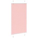 vidaXL Plisovaná roleta ružová 80x150 cm šírka látky 79,4 cm polyester – Obrázok 3