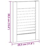 vidaXL Dvierka na skrinku s lamelovým dizajnom 39,5x29,5 cm masívne borovicové drevo – Obrázok 10