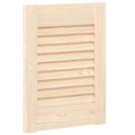 vidaXL Dvierka na skrinku s lamelovým dizajnom 39,5x29,5 cm masívne borovicové drevo – Obrázok 2