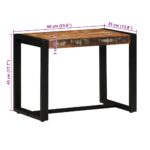 vidaXL Lavica viacfarebná 60x35x45 cm masívne recyklované drevo – Obrázok 10