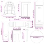 vidaXL 30-dielne kovanie na rolety 18 mm – Obrázok 11