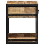 vidaXL Nočné stolíky 2 ks 40x40x50 cm masívne surové drevo mango – Obrázok 5