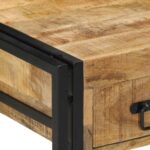vidaXL Nočné stolíky 2 ks 40x40x50 cm masívne surové drevo mango – Obrázok 7