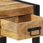 vidaXL Nočné stolíky 2 ks 40x40x50 cm masívne surové drevo mango – Obrázok 8