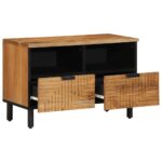vidaXL TV skrinka 70x33x46 cm masívne drevo akácia – Obrázok 2