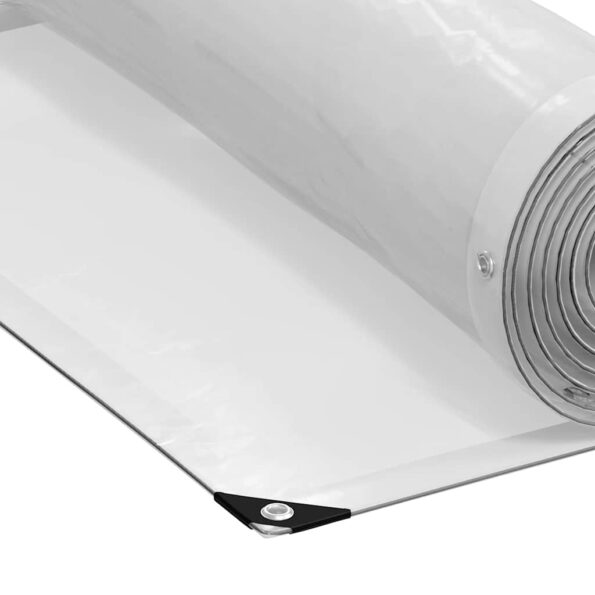 vidaXL Priehľadná plachta s očkami 1x2 m polyetylénová – Obrázok 10