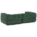 vidaXL 2-miestna modulárna pohovka zelená 140x70x36 látka – Obrázok 6