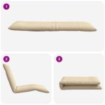vidaXL Skladacie ležadlo béžové 175x54x8,5 cm oxfordská látka – Obrázok 7