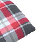 vidaXL Skladacie ležadlo s červeným kockovaným vzorom 175x54x8,5 cm, oxfordská látka – Obrázok 9