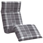vidaXL Skladacie ležadlo sivé, kockovaný vzor 175x54x8,5 cm, oxfordská látka – Obrázok 2