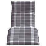 vidaXL Skladacie ležadlo sivé, kockovaný vzor 175x54x8,5 cm, oxfordská látka – Obrázok 4