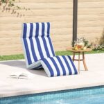 vidaXL Skladacie ležadlo modro-biele 175x54x8,5 cm oxfordská látka – Obrázok 3