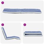 vidaXL Skladacie ležadlo modro-biele 175x54x8,5 cm oxfordská látka – Obrázok 7