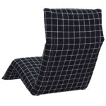 vidaXL Skladacie ležadlo s čiernym kockovaným vzorom 175x54x8,5 cm, oxfordská látka – Obrázok 6