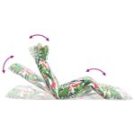 vidaXL Skladacie ležadlo, viacfarebné, 175x54x8,5 cm, oxfordská látka – Obrázok 8