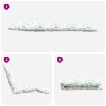 vidaXL Skladacie ležadlo s listovým vzorom 175x54x8,5 cm, oxfordská látka – Obrázok 7