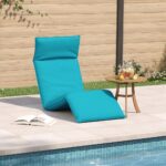vidaXL Skladacie ležadlo tyrkysové 175x54x8,5 cm oxfordská látka – Obrázok 3