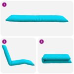 vidaXL Skladacie ležadlo tyrkysové 175x54x8,5 cm oxfordská látka – Obrázok 7