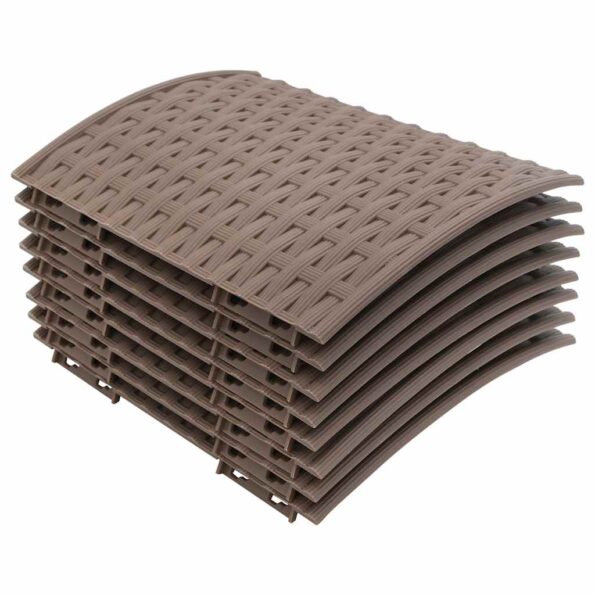 vidaXL Vianočná sukňa na stromček hnedá Ø65x23 cm plastová – Obrázok 3