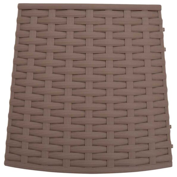 vidaXL Vianočná sukňa na stromček hnedá Ø65x23 cm plastová – Obrázok 5