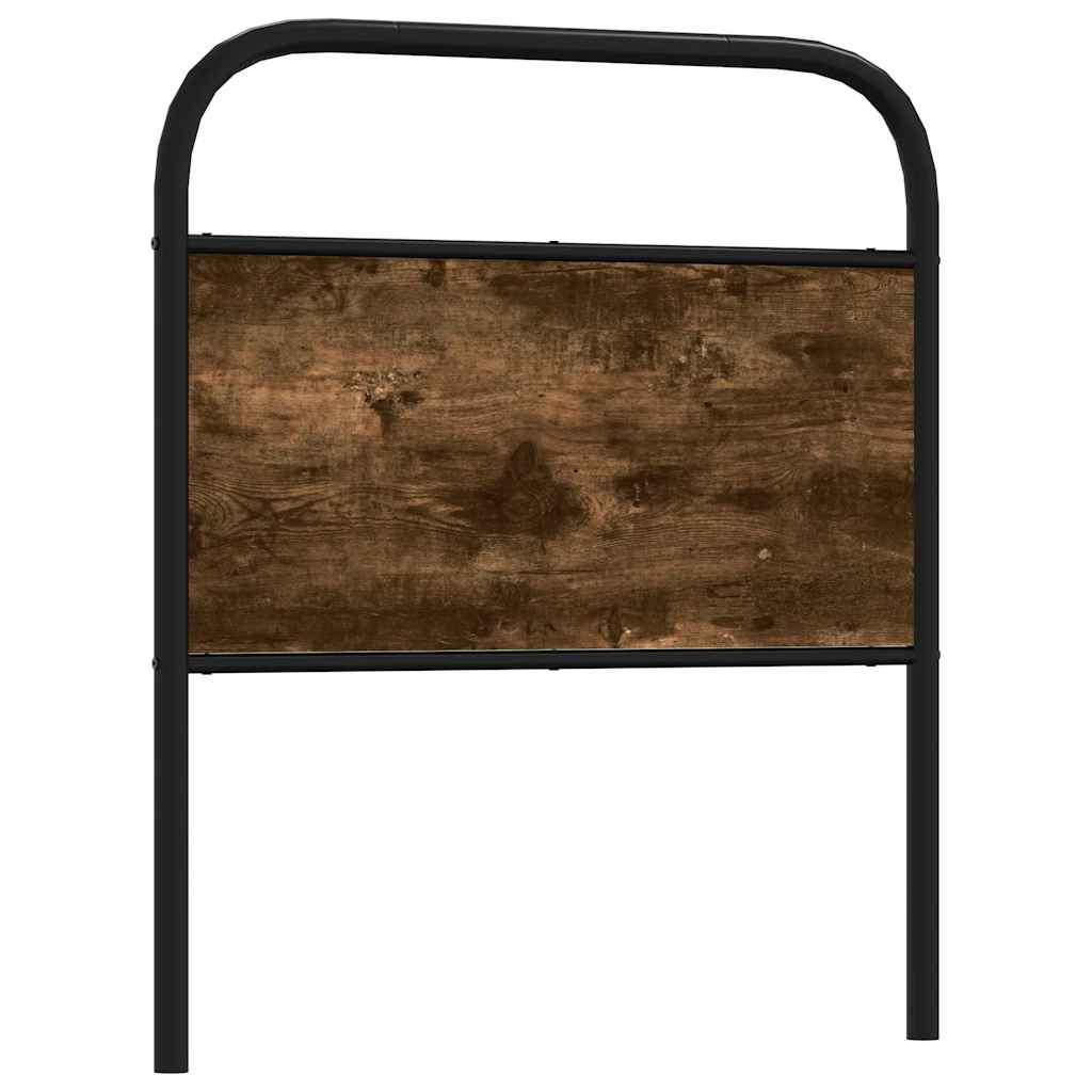 4100235_1.jpg vidaXL Náhradné čelo postele, dymový dub, 75 cm, oceľ a umelé drevo – Obrázok 1