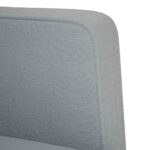 vidaXL Rozkladacia pohovka s podrúčkami, svetlosivá, 53 cm, látková – Obrázok 6
