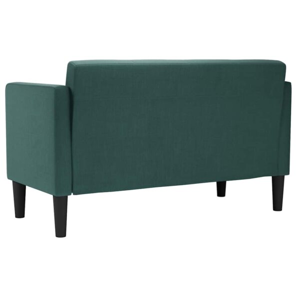 vidaXL Dvojpohovka tmavozelená 111 cm látková – Obrázok 5