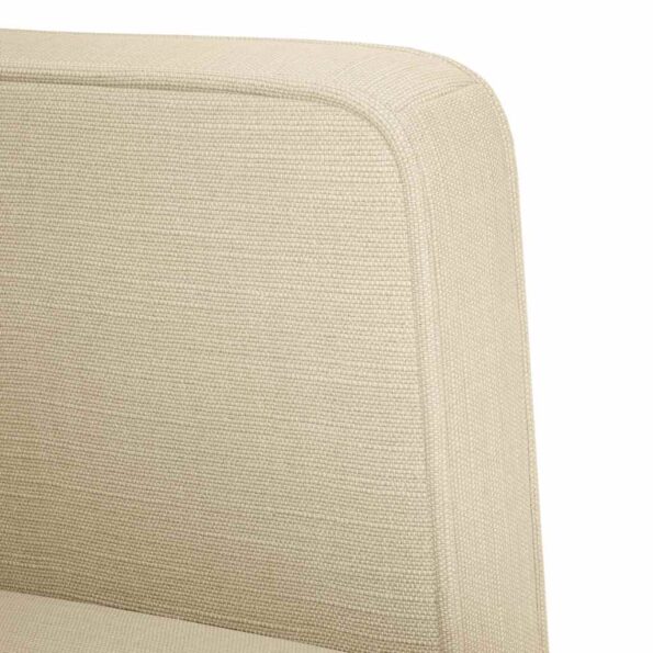 vidaXL Dvojpohovka krémová 111 cm látková – Obrázok 6