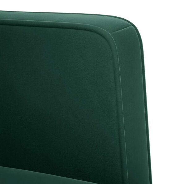 vidaXL Dvojpohovka tmavozelená 111 cm zamatová – Obrázok 6