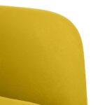 vidaXL Dvojpohovka žltá 109 cm zamatová – Obrázok 6