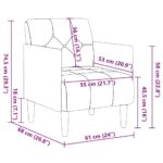 vidaXL Rozkladacia pohovka s podrúčkami, svetlosivá, 55 cm, zamatová – Obrázok 8