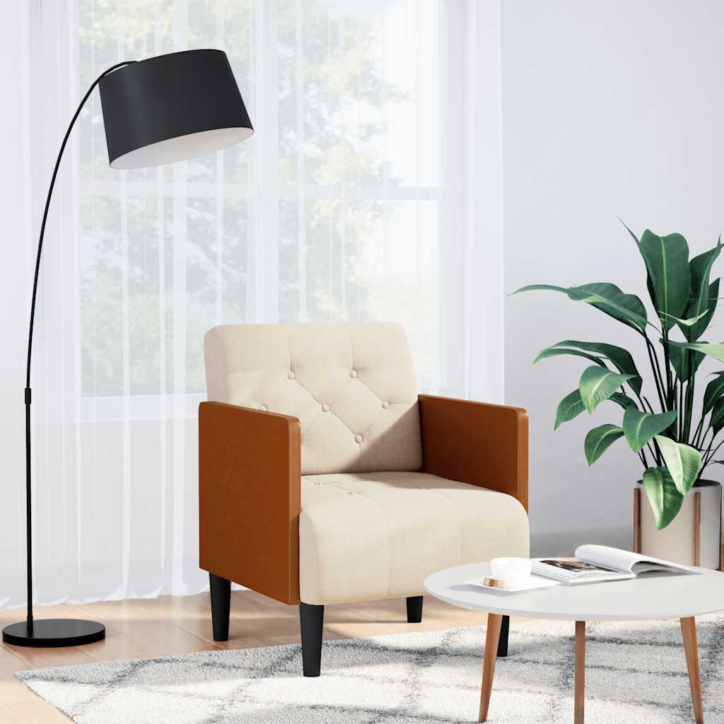 4100600_1.jpg vidaXL Rozkladacia pohovka s podrúčkami 55 cm, ľanová – Obrázok 1