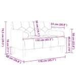 vidaXL Dvojpohovka s vankúšmi, hnedá, 110 cm, zamatová – Obrázok 8