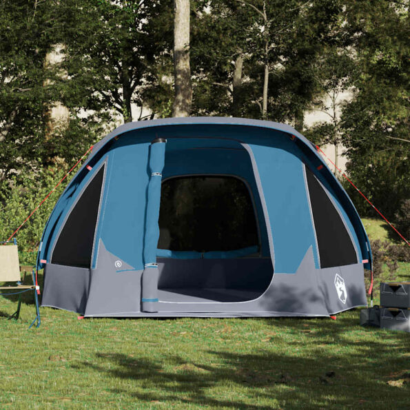 vidaXL Rodinný stan-chatka pre 6 osôb, modrý, vodeodolný – Obrázok 4