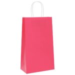 vidaXL Papierové tašky 50 ks s rúčkami ružové 21x11x36 cm – Obrázok 3