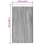 vidaXL Šnúrkové závesy 2 ks svetlomodré 100x250 cm – Obrázok 10