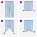 vidaXL Šnúrkové závesy 2 ks svetlomodré 100x250 cm – Obrázok 6