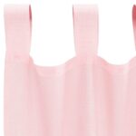 vidaXL Voálové závesy so slučkami, 2 ks, svetloružové, 140x225 cm – Obrázok 5