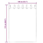 vidaXL Voálové závesy so slučkami, 2 ks, oranžové, 140x175 cm – Obrázok 8