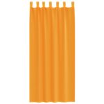 vidaXL Voálové závesy so slučkami, 2 ks, oranžové, 140x225 cm – Obrázok 4