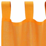vidaXL Voálové závesy so slučkami, 2 ks, oranžové, 140x225 cm – Obrázok 5