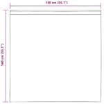 vidaXL Voálové závesy so slučkami, 2 ks, ružové, 140x140 cm – Obrázok 8