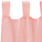 vidaXL Voálové závesy so slučkami, 2 ks, ružové, 140x225 cm – Obrázok 5
