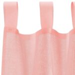 vidaXL Voálové závesy so slučkami, 2 ks, ružové, 140x245 cm – Obrázok 5