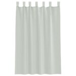 vidaXL Voálové závesy so slučkami, 2 ks, svetlosivé, 140x175 cm – Obrázok 4