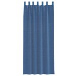 vidaXL Voálové závesy so slučkami 2 ks, kráľovská modrá 140x260 cm – Obrázok 4