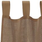 vidaXL Voálové závesy so slučkami, 2 ks, svetlohnedé 140x175 cm – Obrázok 5