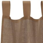 vidaXL Voálové závesy so slučkami, 2 ks, svetlohnedé 140x225 cm – Obrázok 5